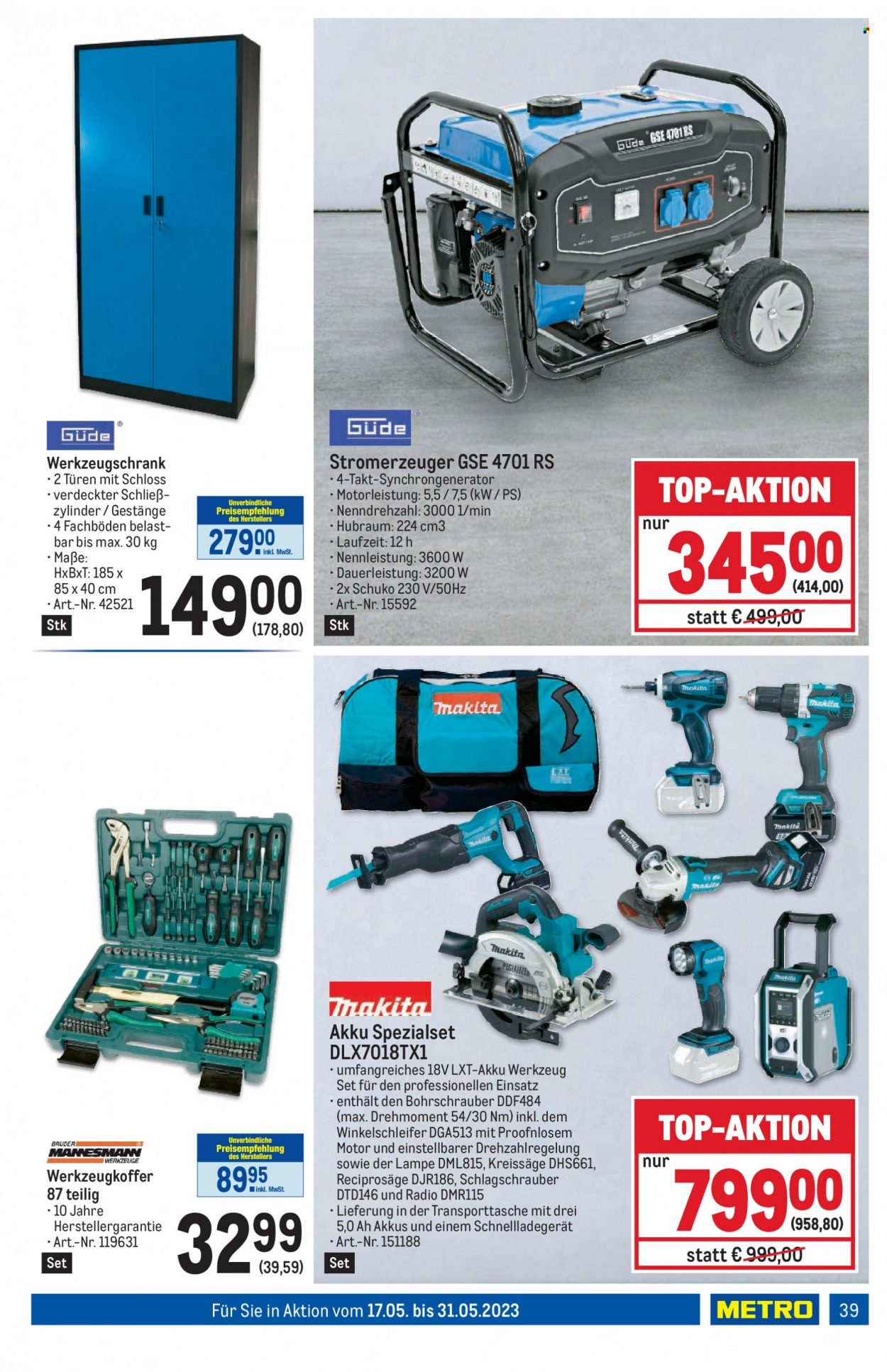 Angebote Metro - 17.5.2023 - 31.5.2023. Seite 39