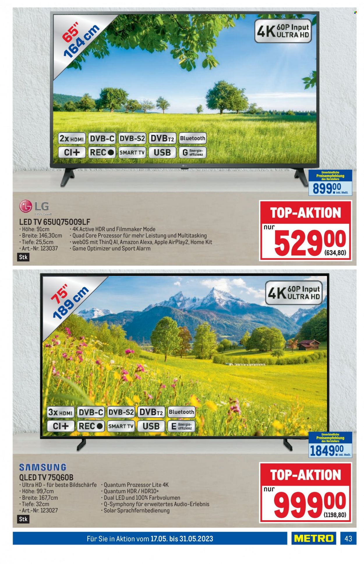Angebote Metro - 17.5.2023 - 31.5.2023. Seite 43