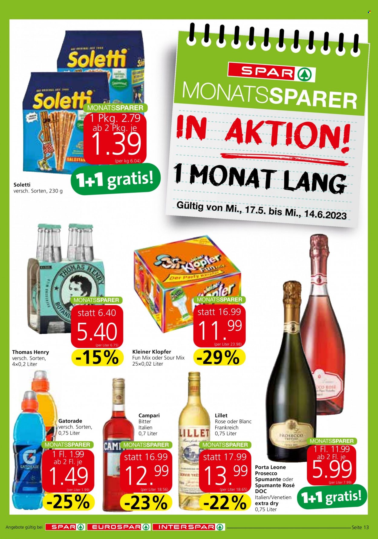 Angebote INTERSPAR - 17.5.2023 - 24.5.2023. Seite 13