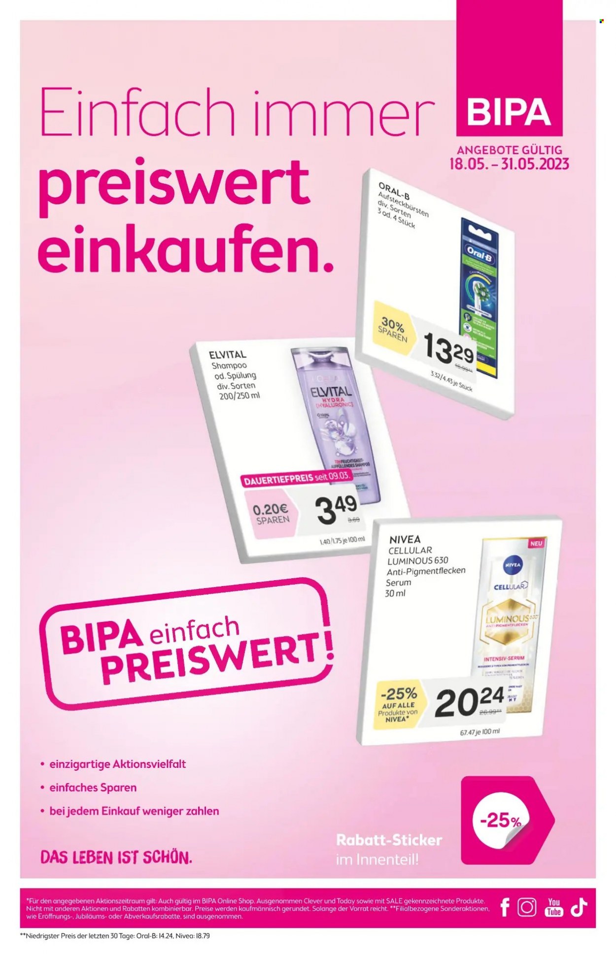 Angebote Bipa - 18.5.2023 - 31.5.2023. Seite 1