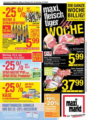 Angebote Maximarkt - 22.5.2023 - 27.5.2023.
