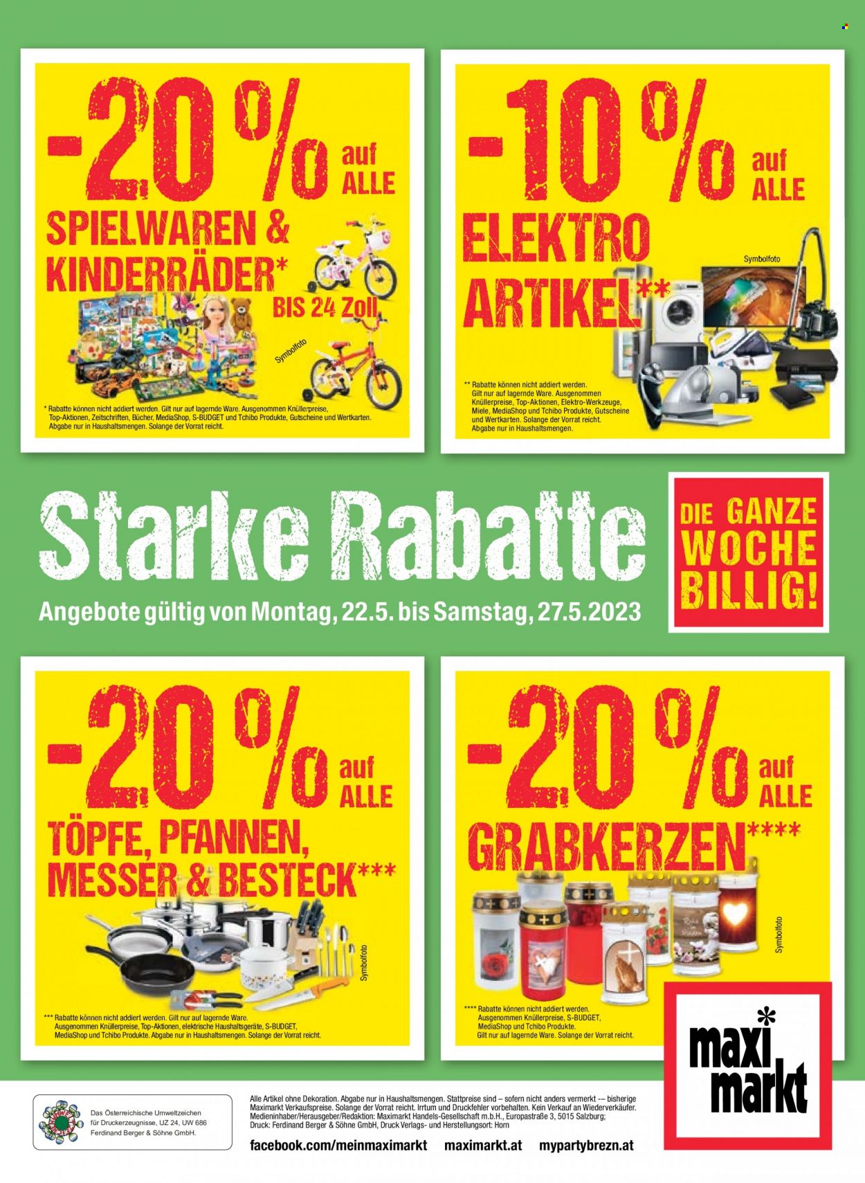 Angebote Maximarkt - 22.5.2023 - 27.5.2023. Seite 20
