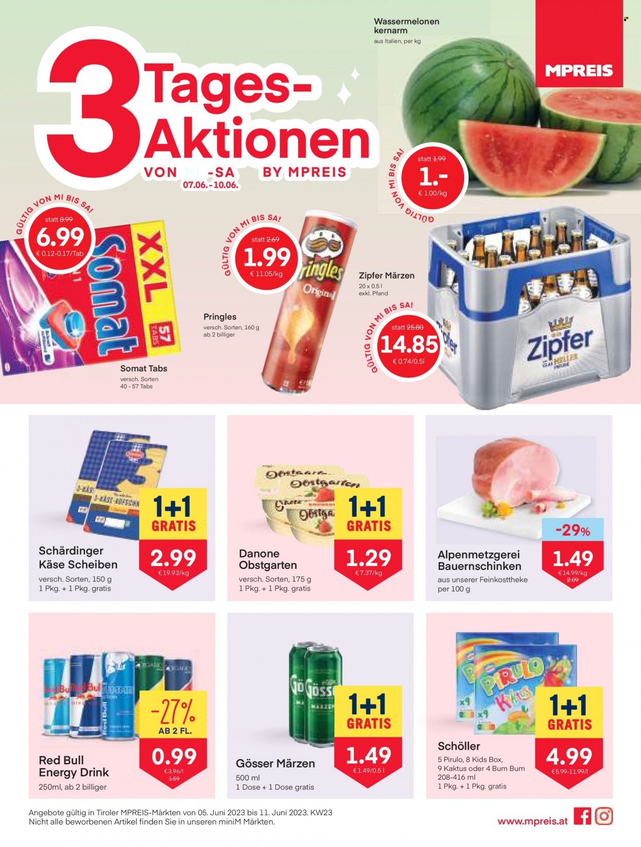 Angebote MPREIS - 5.6.2023 - 11.6.2023. Seite 1