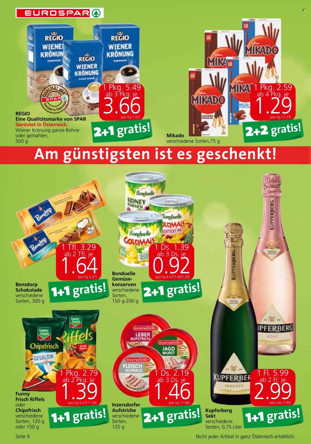 Angebote EUROSPAR - 7.6.2023 - 21.6.2023. Seite 6