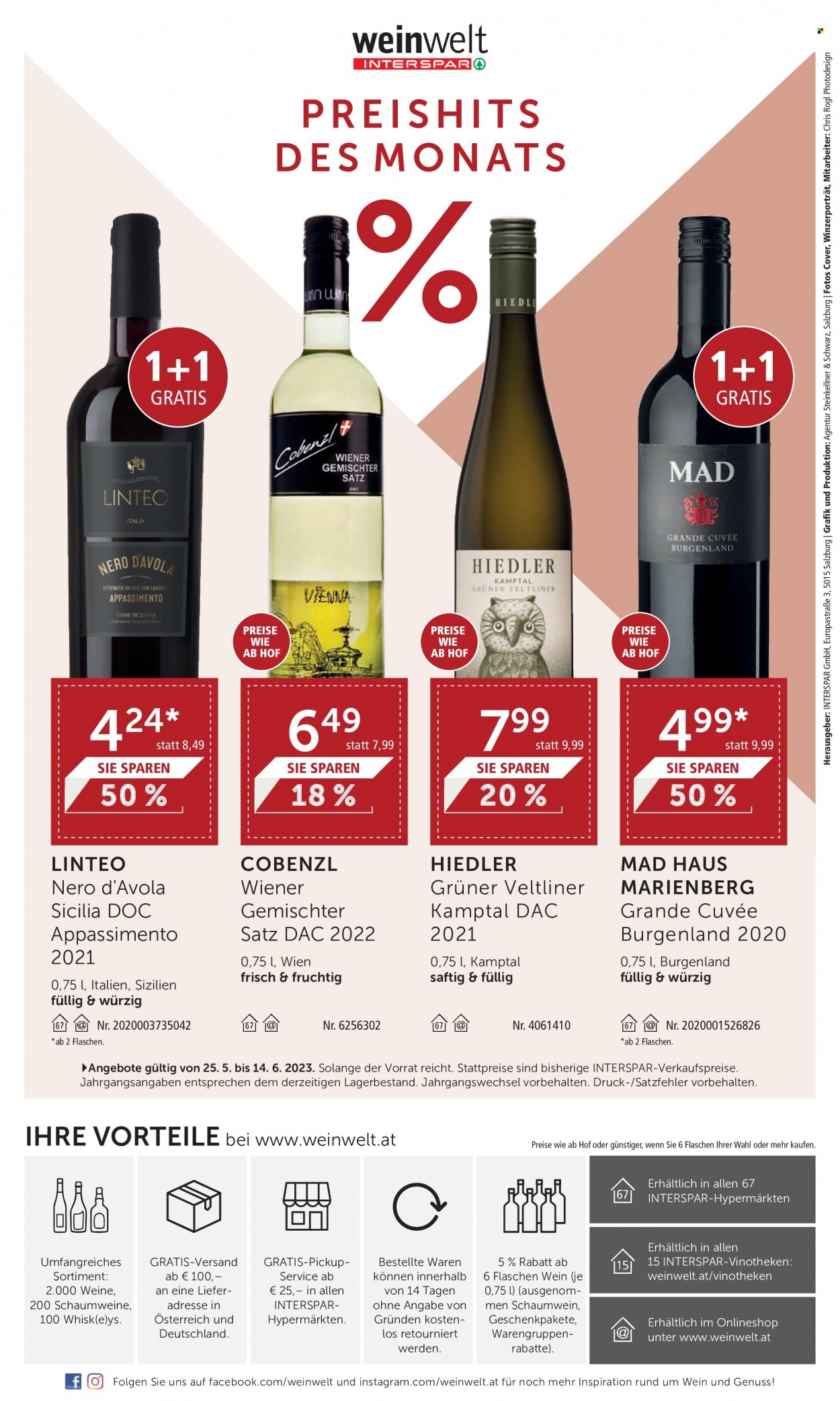 Angebote INTERSPAR - 25.5.2023 - 14.6.2023. Seite 24