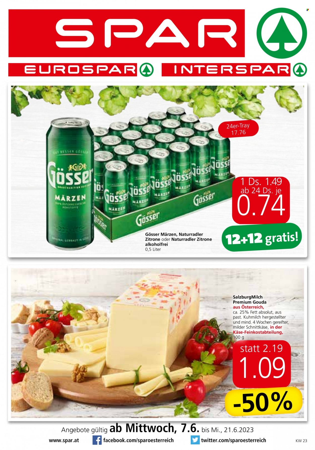 Angebote INTERSPAR - 7.6.2023 - 21.6.2023. Seite 1