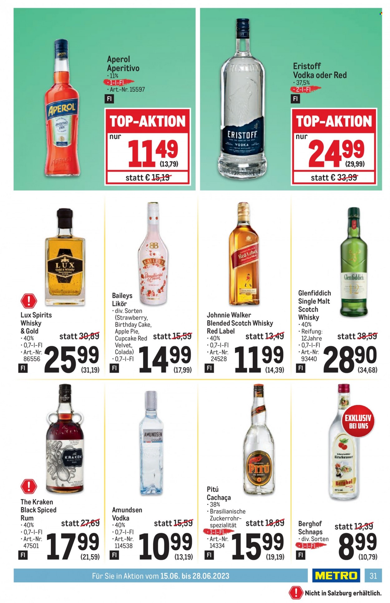 Angebote Metro - 15.6.2023 - 28.6.2023. Seite 31