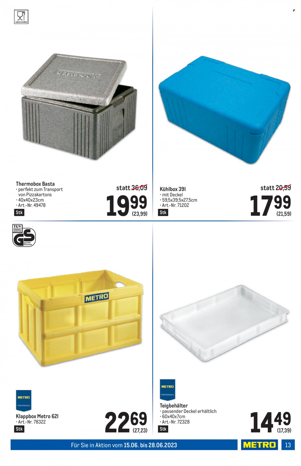Angebote Metro - 15.6.2023 - 28.6.2023. Seite 13