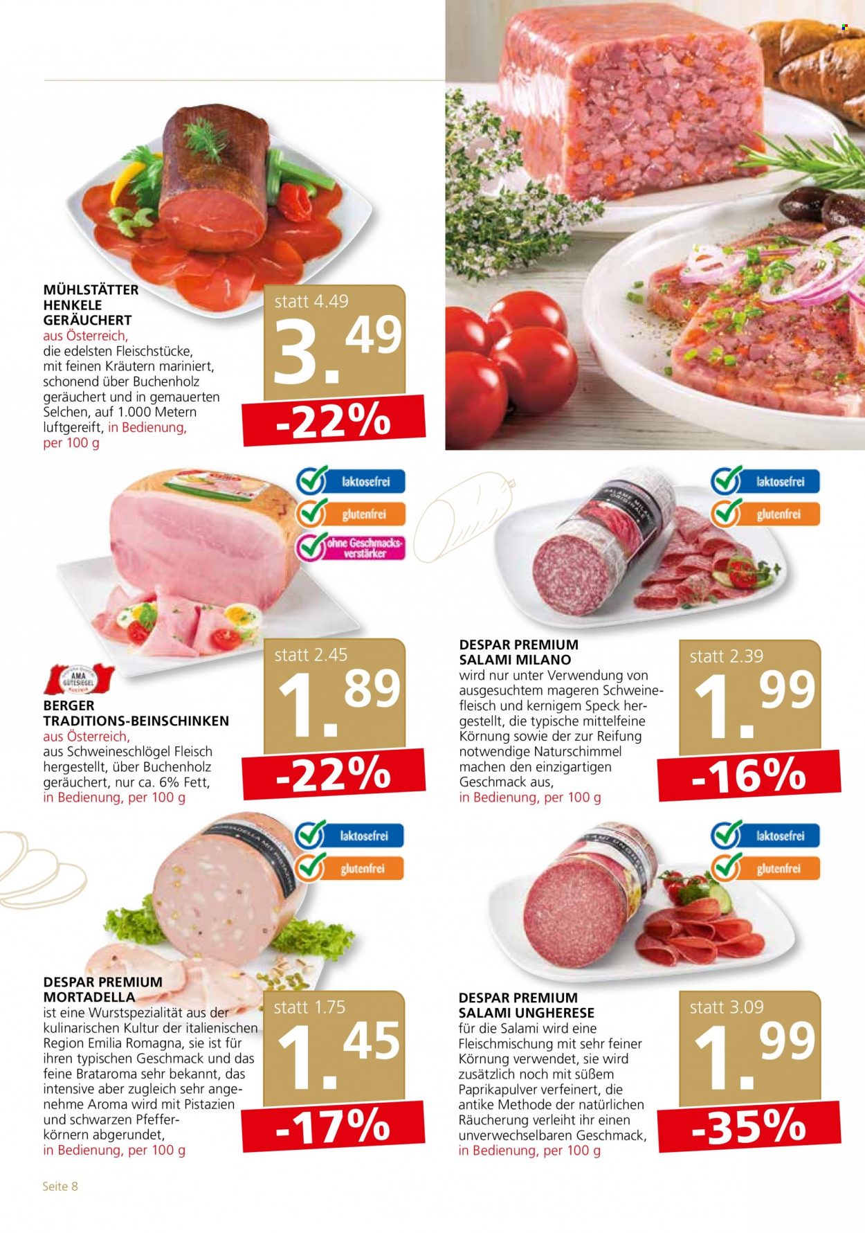 Angebote SPAR - 7.6.2023 - 21.6.2023. Seite 8