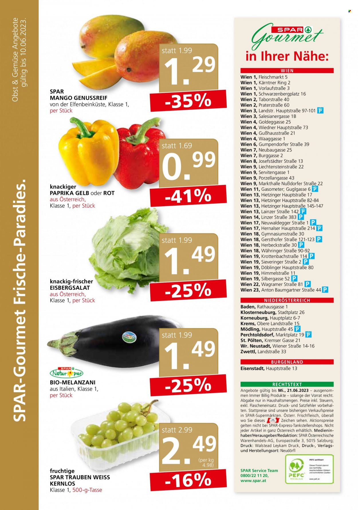 Angebote SPAR - 7.6.2023 - 21.6.2023. Seite 12