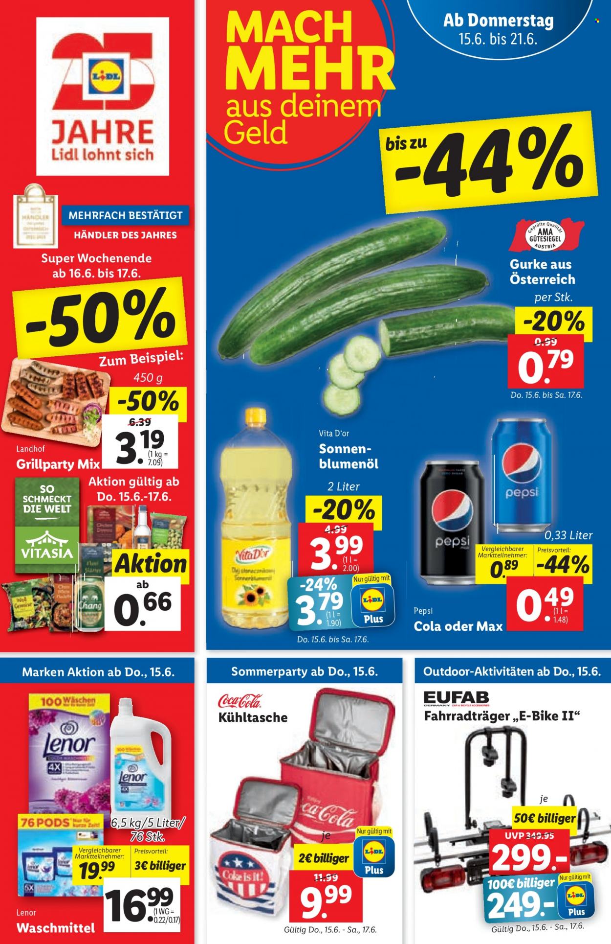 Angebote Lidl - 15.6.2023 - 21.6.2023. Seite 1