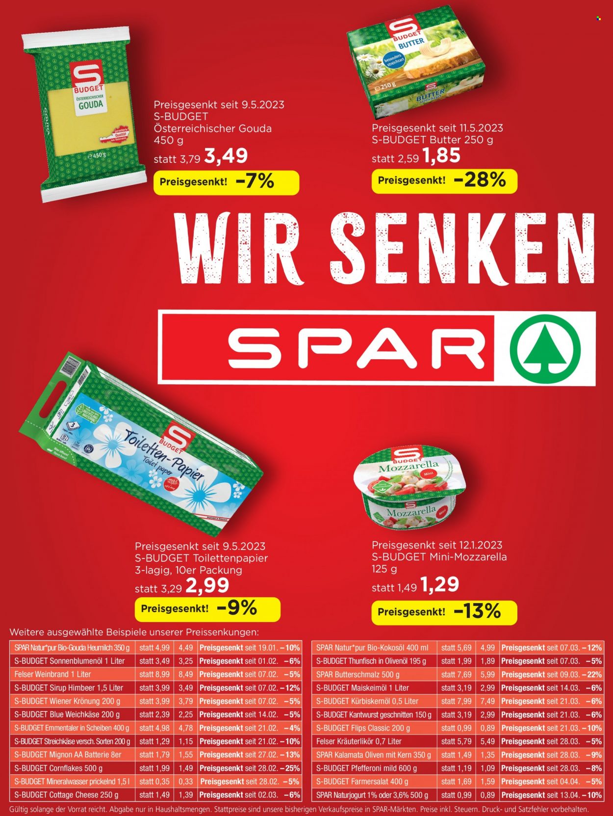 Angebote SPAR - 13.5.2023 - 30.6.2023. Seite 1