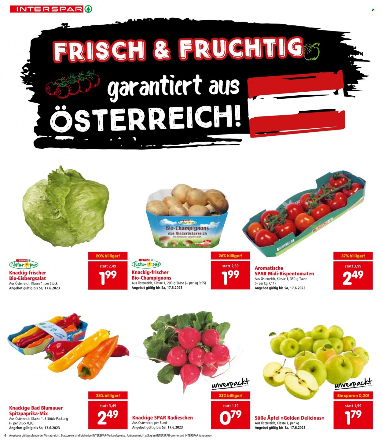 Angebote INTERSPAR - 15.6.2023 - 21.6.2023. Seite 4