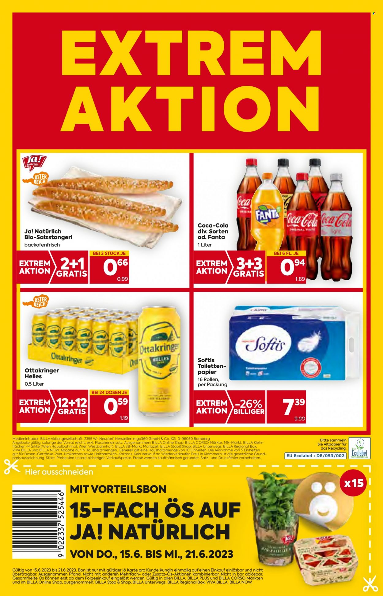 Angebote Billa - 15.6.2023 - 21.6.2023. Seite 20