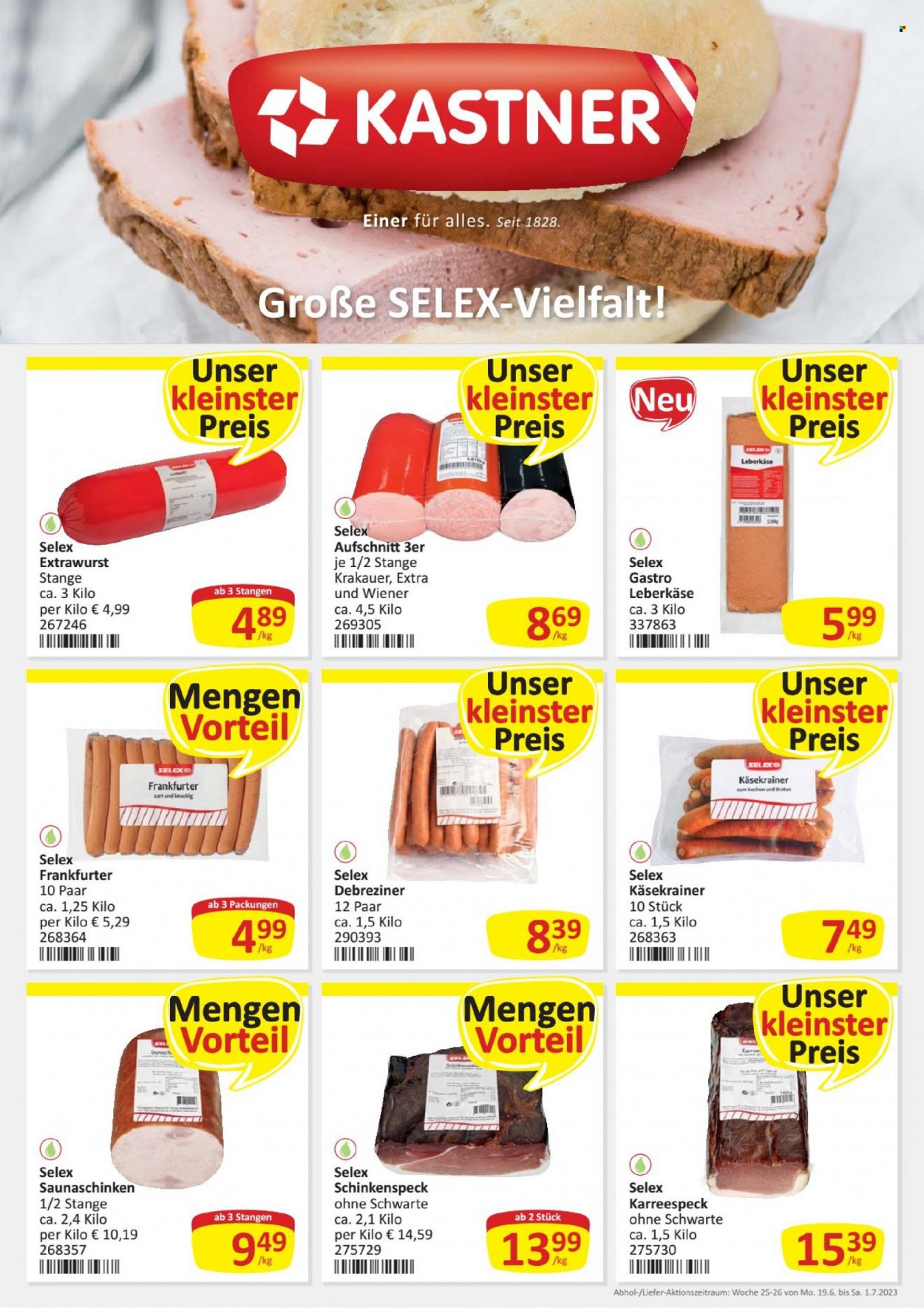 Angebote KASTNER - 19.6.2023 - 1.7.2023. Seite 1