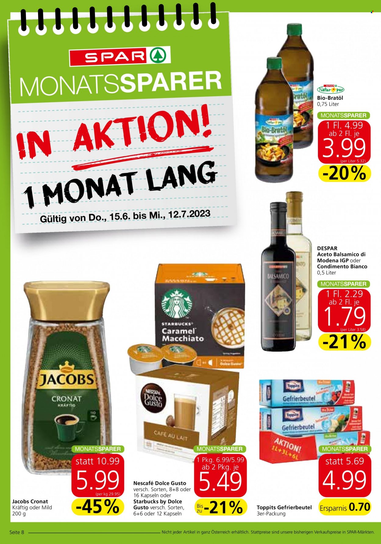 Angebote INTERSPAR - 15.6.2023 - 12.7.2023. Seite 1