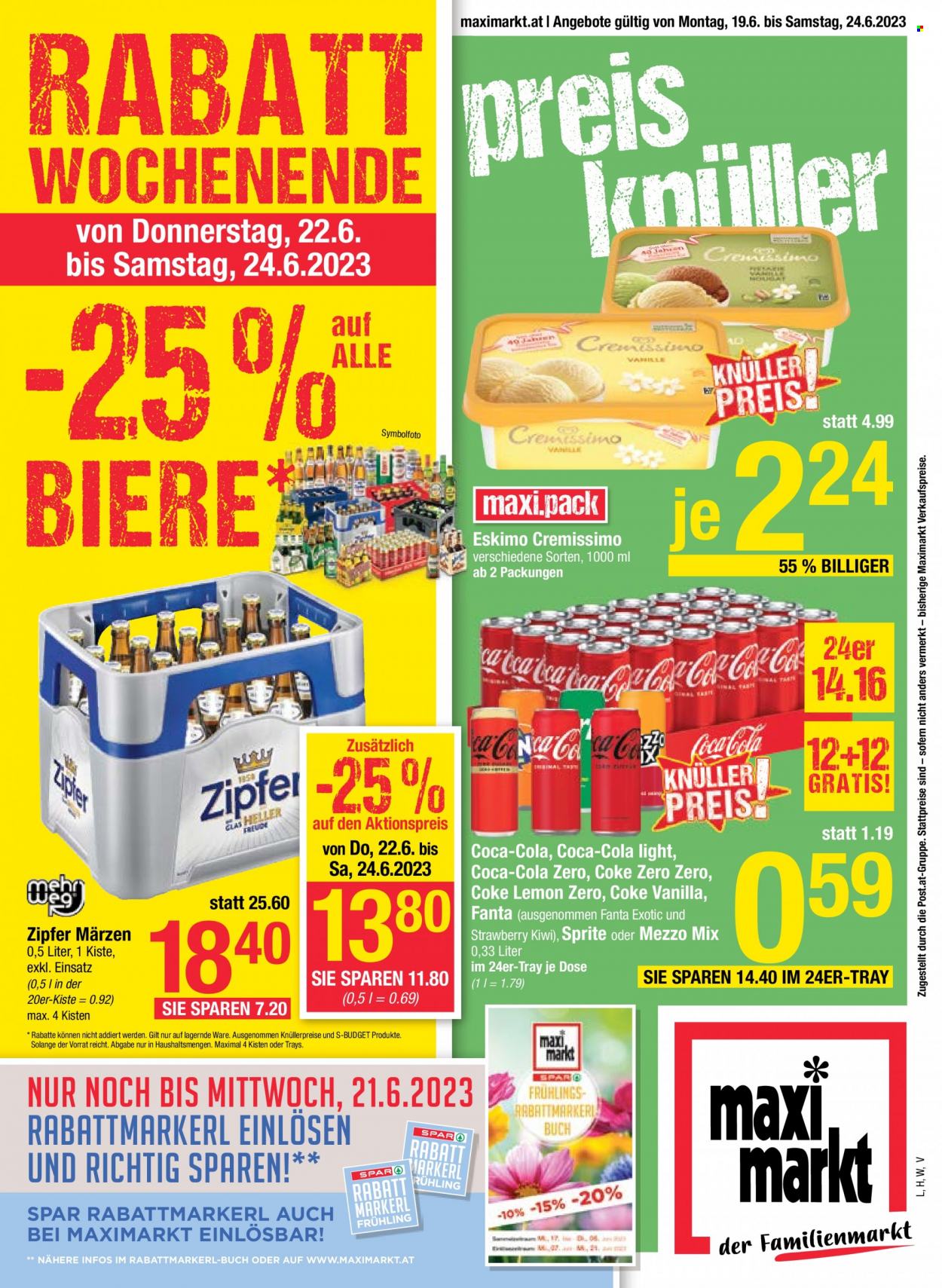 Angebote Maximarkt - 19.6.2023 - 24.6.2023. Seite 1