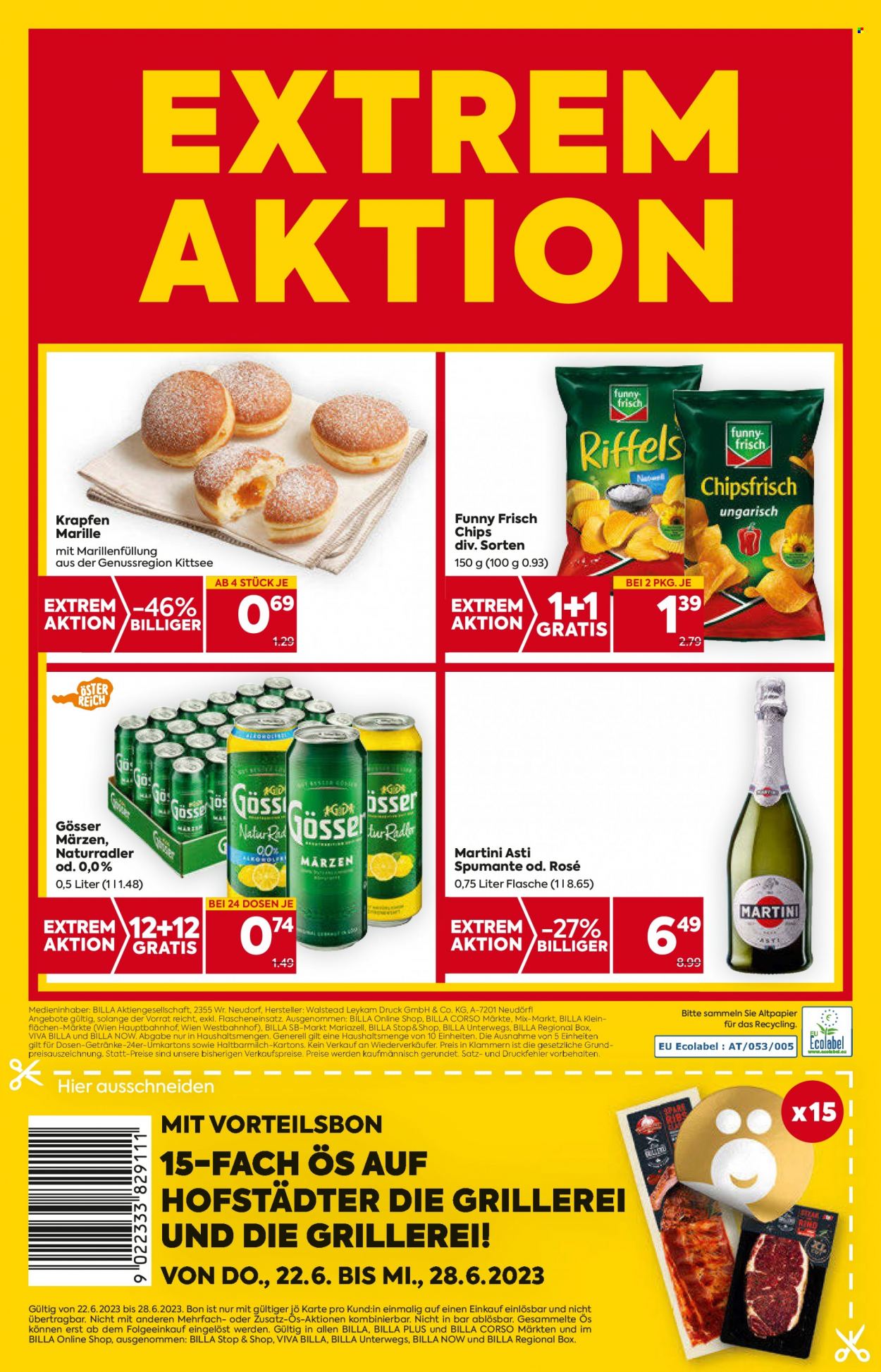 Angebote Billa - 22.6.2023 - 28.6.2023. Seite 20
