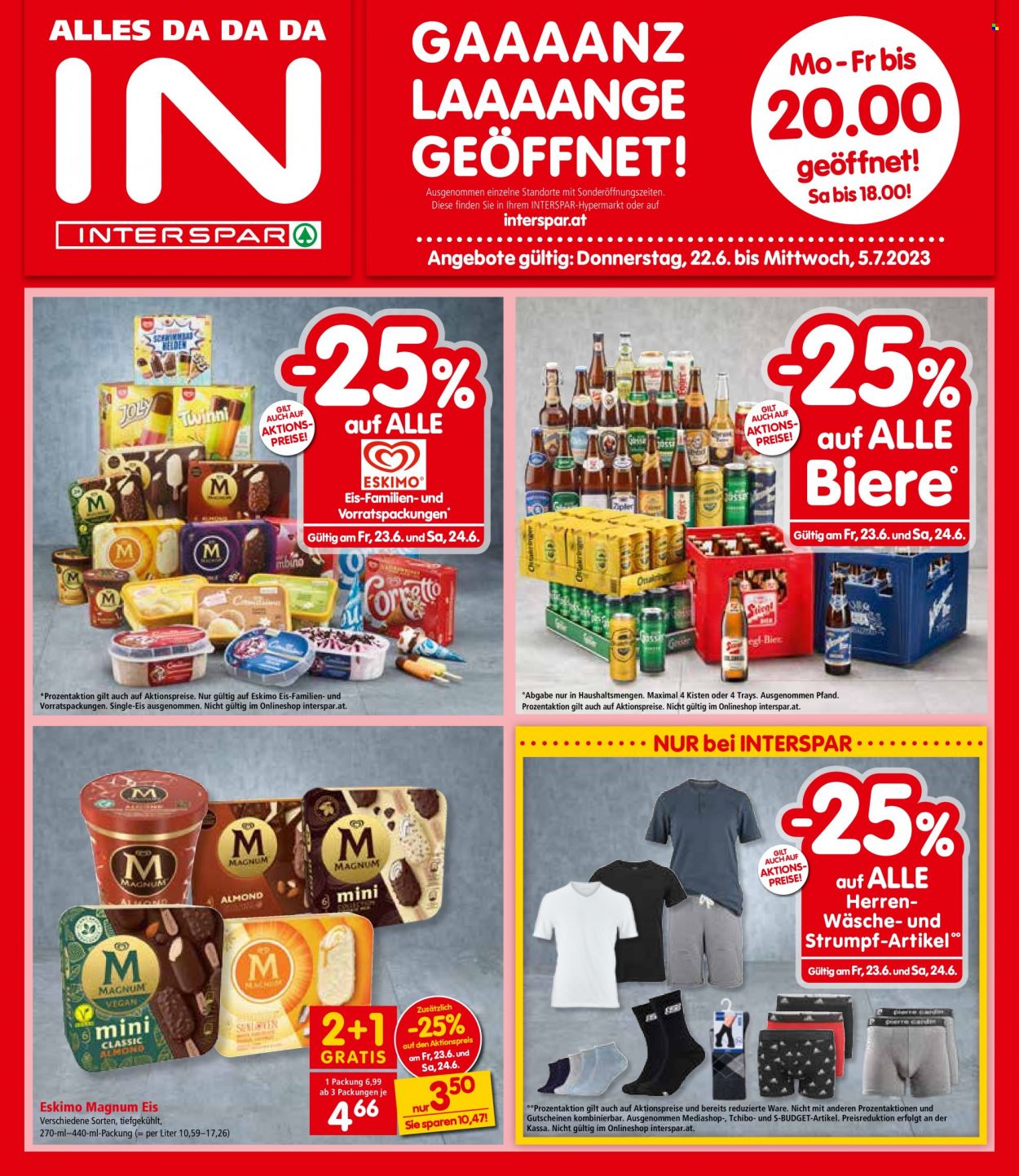 Angebote INTERSPAR - 22.6.2023 - 5.7.2023. Seite 1