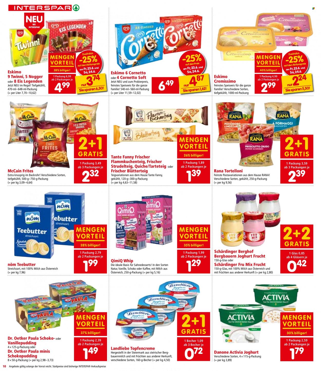 Angebote INTERSPAR - 22.6.2023 - 5.7.2023. Seite 10