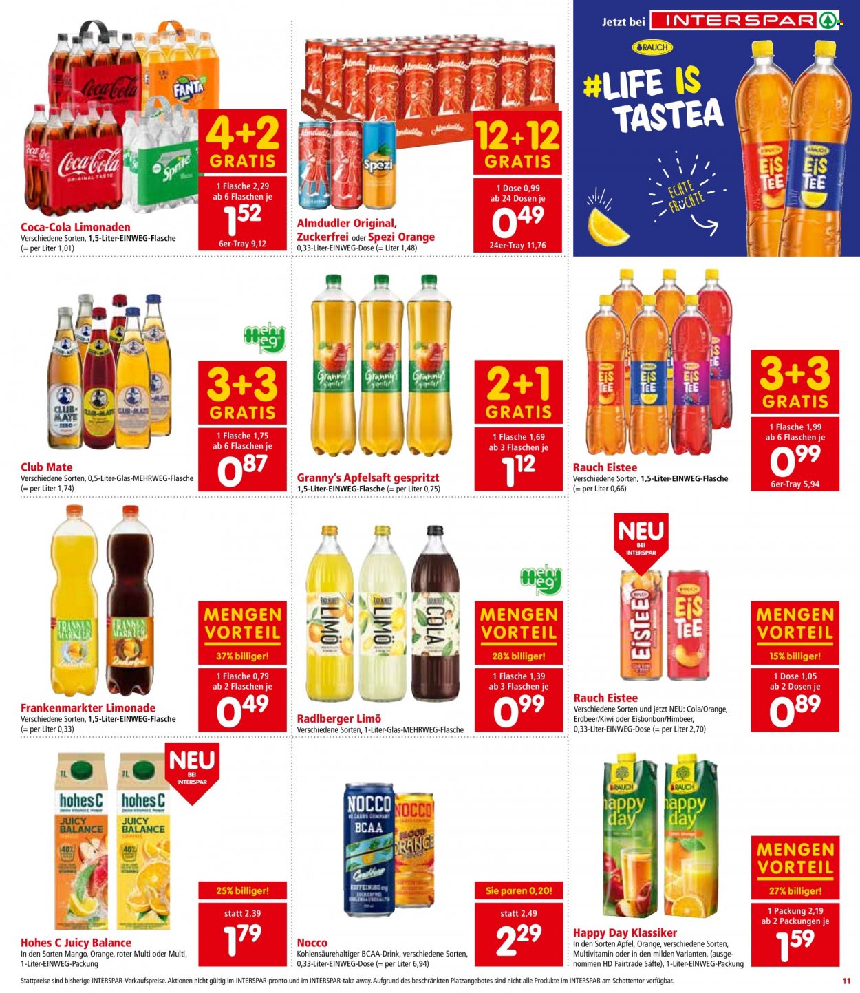 Angebote INTERSPAR - 22.6.2023 - 5.7.2023. Seite 11
