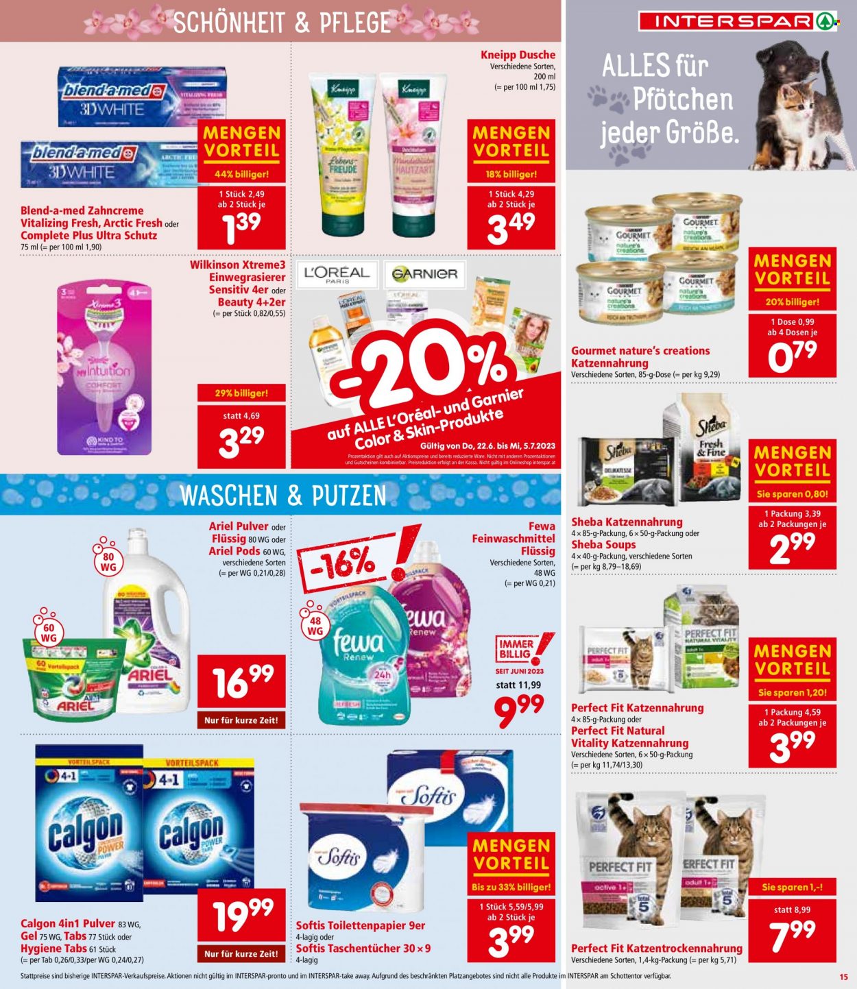 Angebote INTERSPAR - 22.6.2023 - 5.7.2023. Seite 15