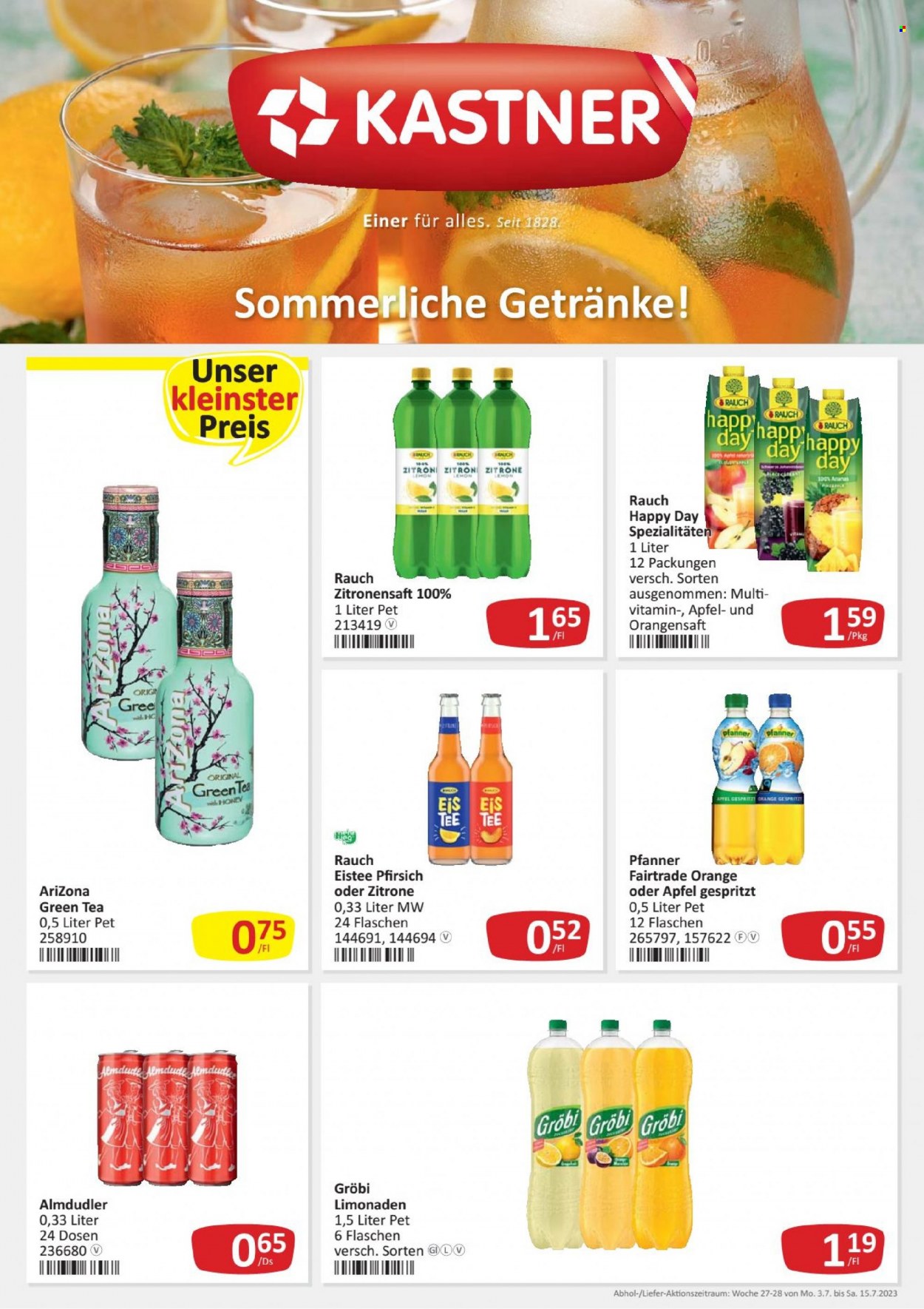 Angebote KASTNER - 3.7.2023 - 15.7.2023. Seite 1