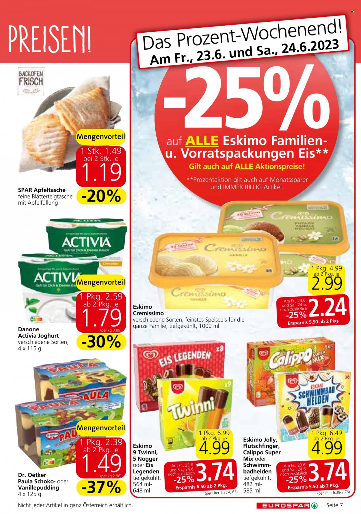 Angebote EUROSPAR - 22.6.2023 - 5.7.2023. Seite 7