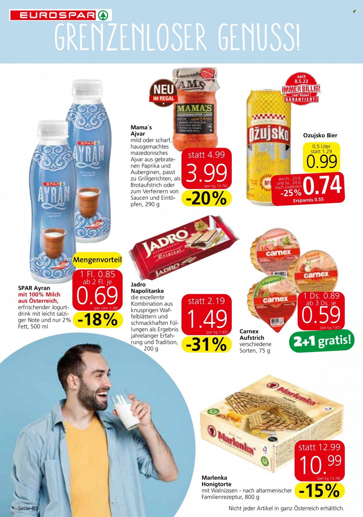 Angebote EUROSPAR - 22.6.2023 - 5.7.2023. Seite 8