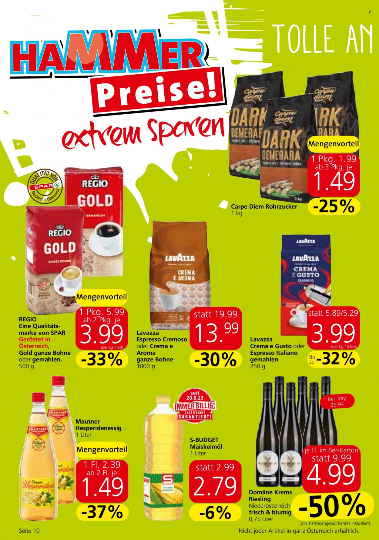 Angebote EUROSPAR - 22.6.2023 - 5.7.2023. Seite 10