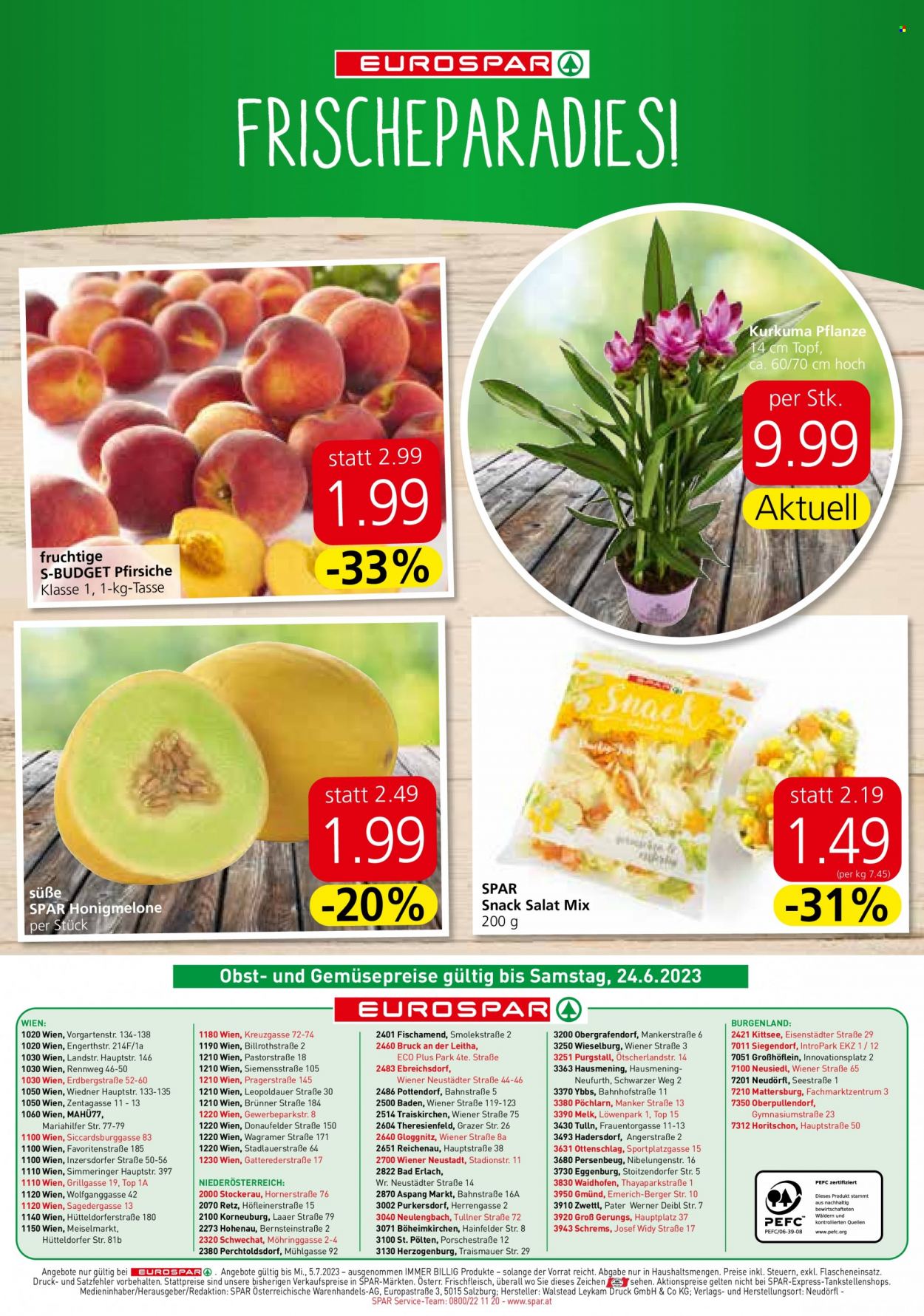Angebote EUROSPAR - 22.6.2023 - 5.7.2023. Seite 16