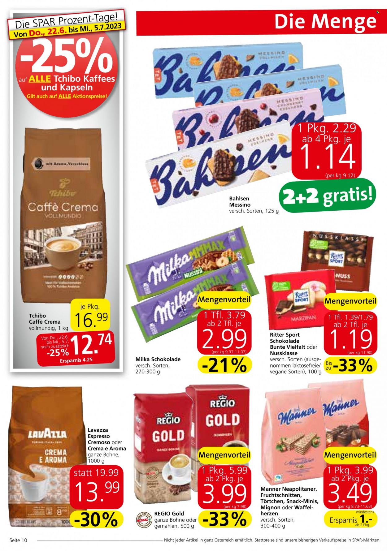 Angebote INTERSPAR - 22.6.2023 - 5.7.2023. Seite 10