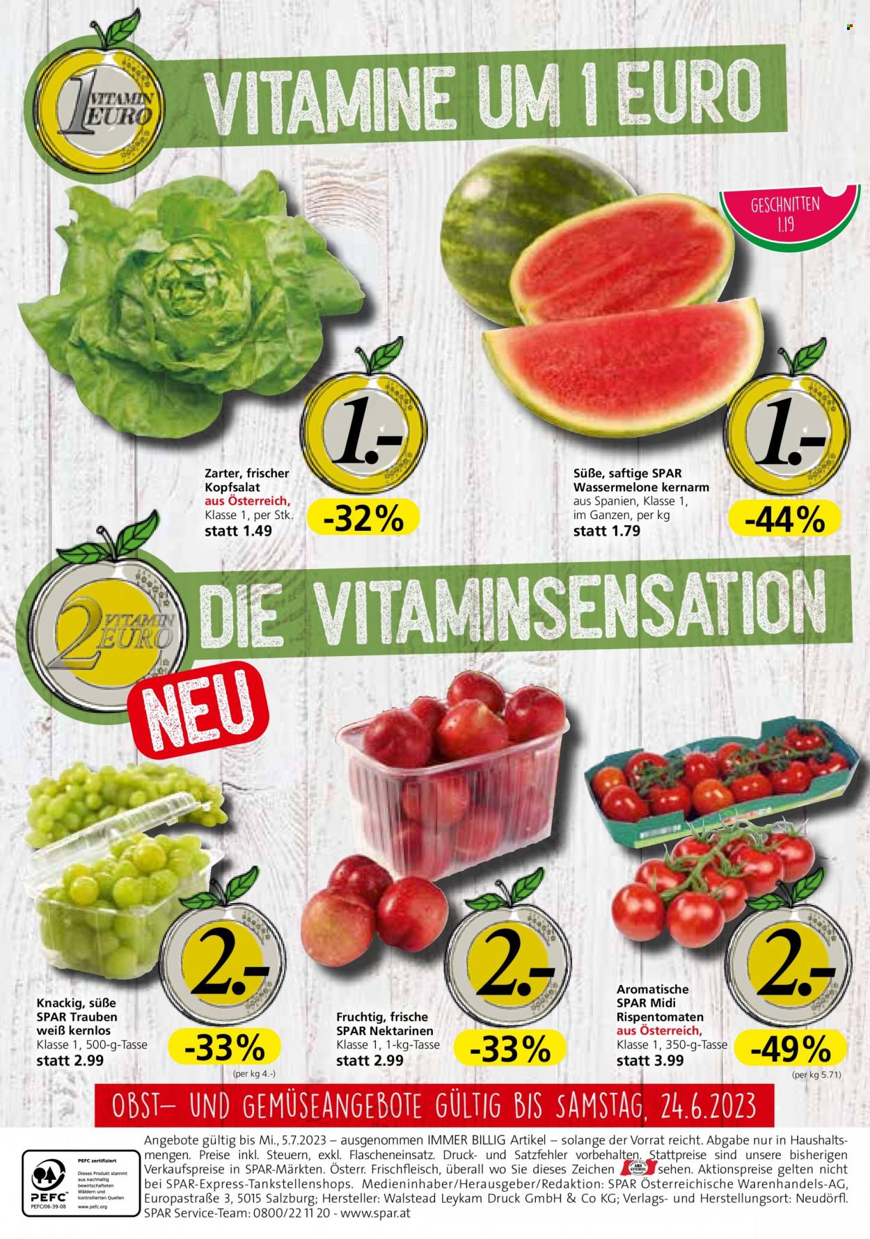 Angebote INTERSPAR - 22.6.2023 - 5.7.2023. Seite 20