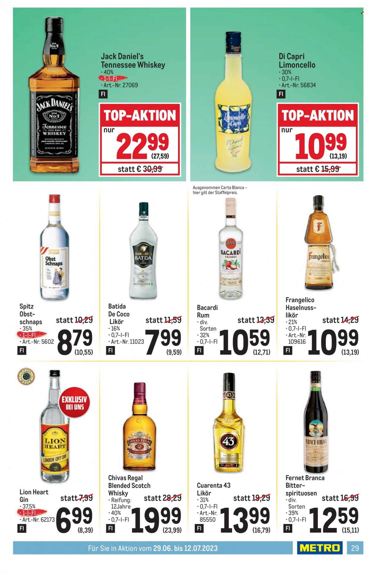 Angebote Metro - 29.6.2023 - 12.7.2023. Seite 29