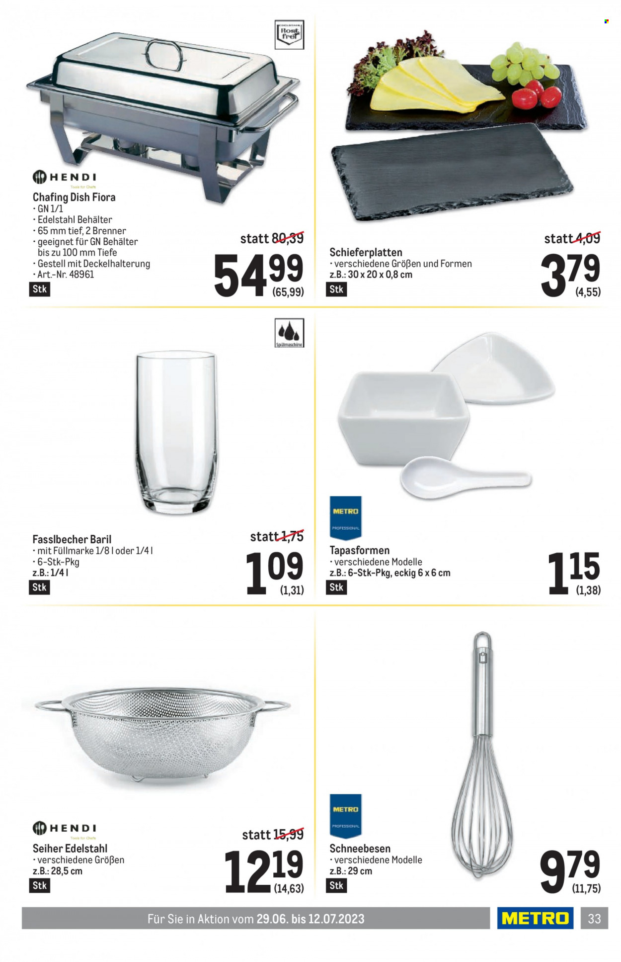Angebote Metro - 29.6.2023 - 12.7.2023. Seite 33
