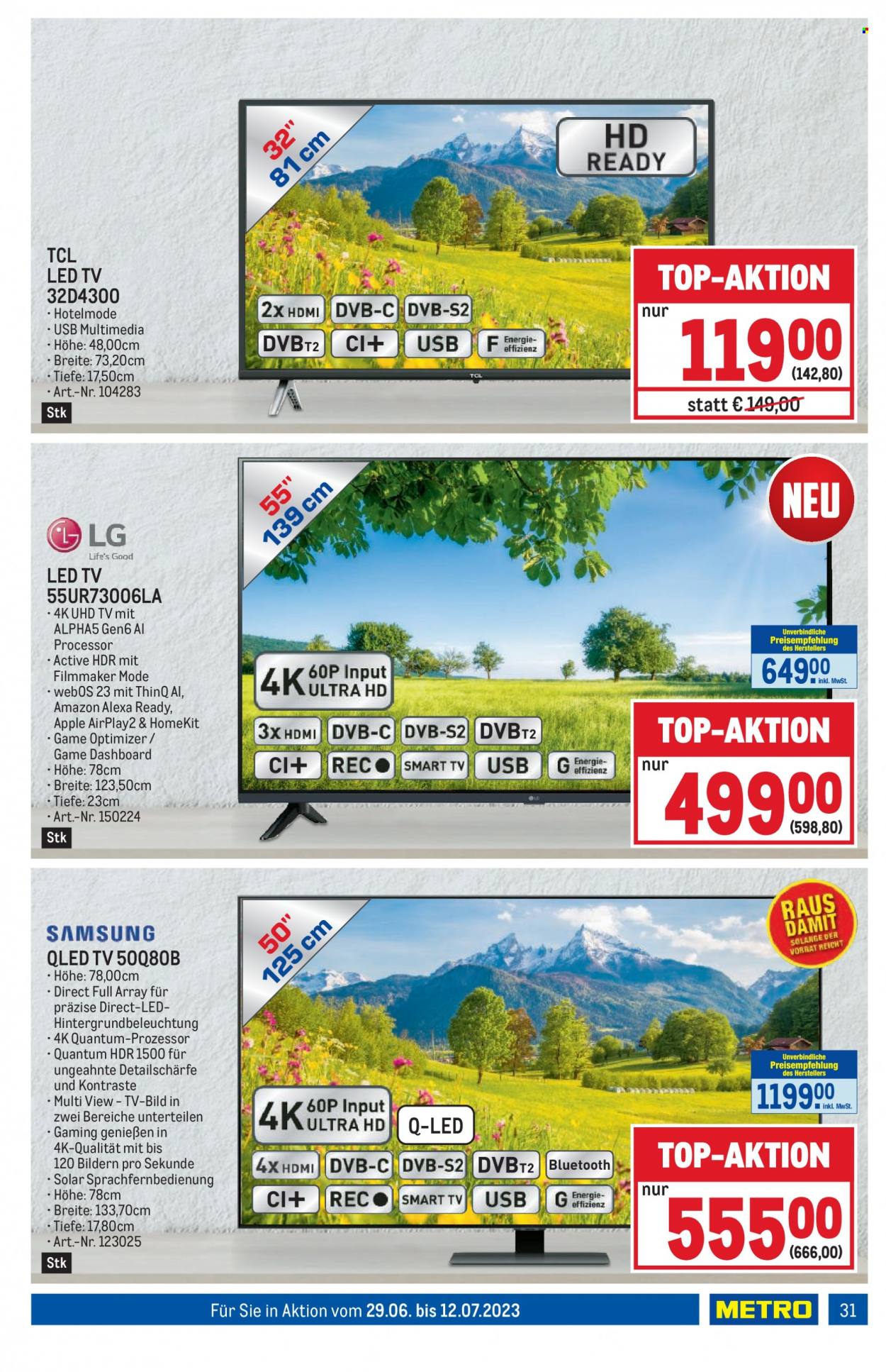 Angebote Metro - 29.6.2023 - 12.7.2023. Seite 31