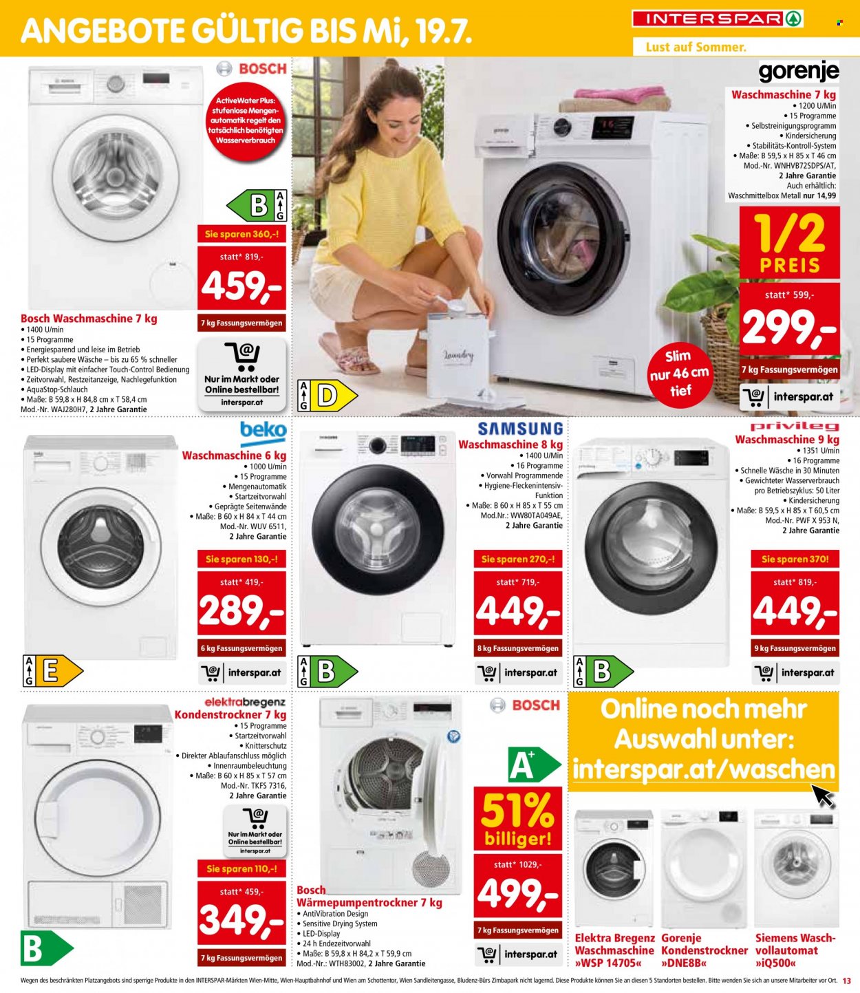 Angebote INTERSPAR - 29.6.2023 - 5.7.2023. Seite 13