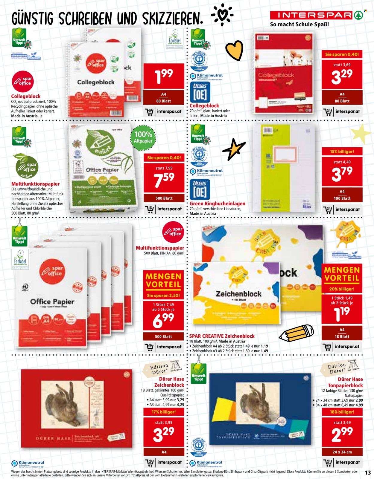 Angebote INTERSPAR - 29.6.2023 - 20.9.2023. Seite 13