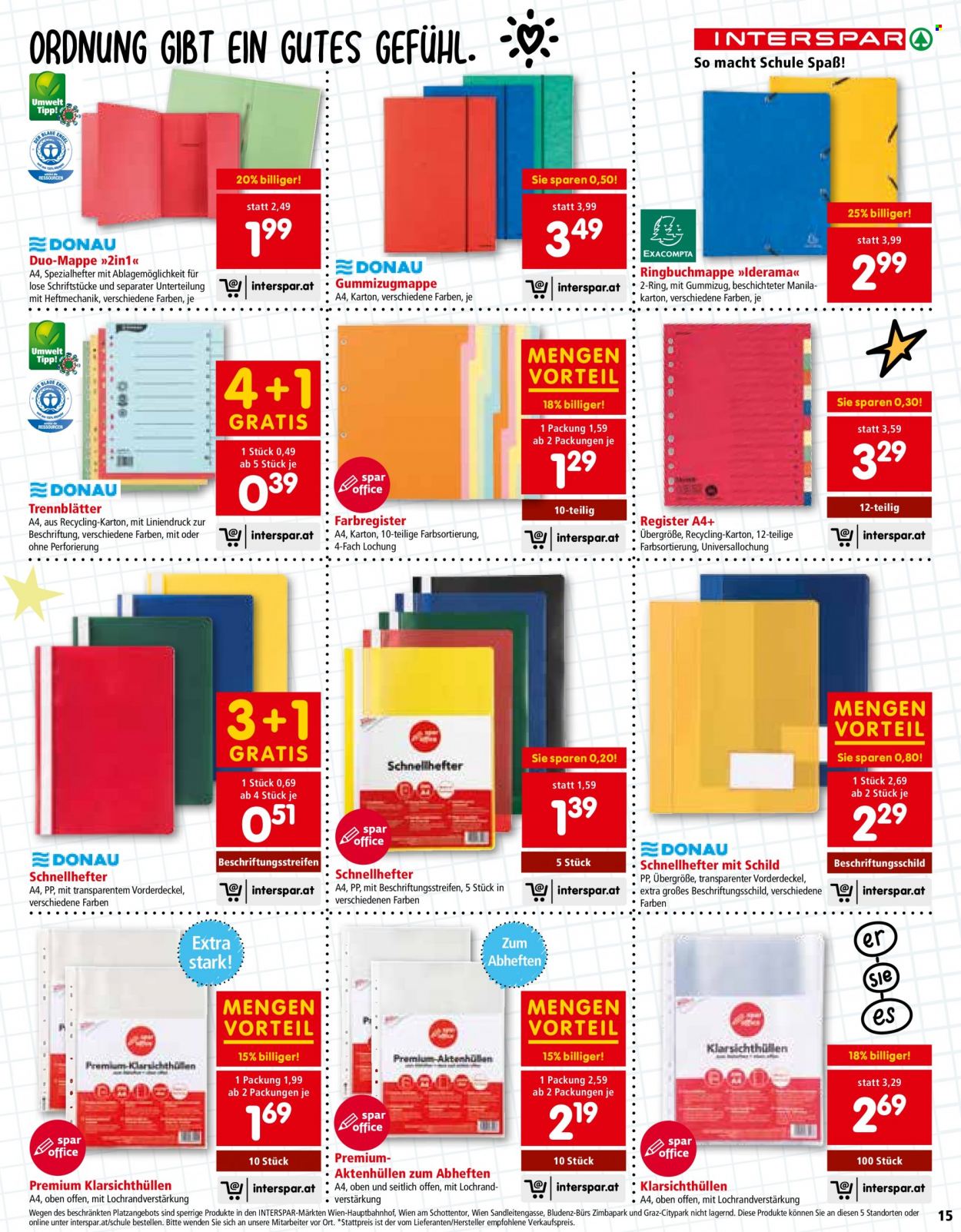Angebote INTERSPAR - 29.6.2023 - 20.9.2023. Seite 15