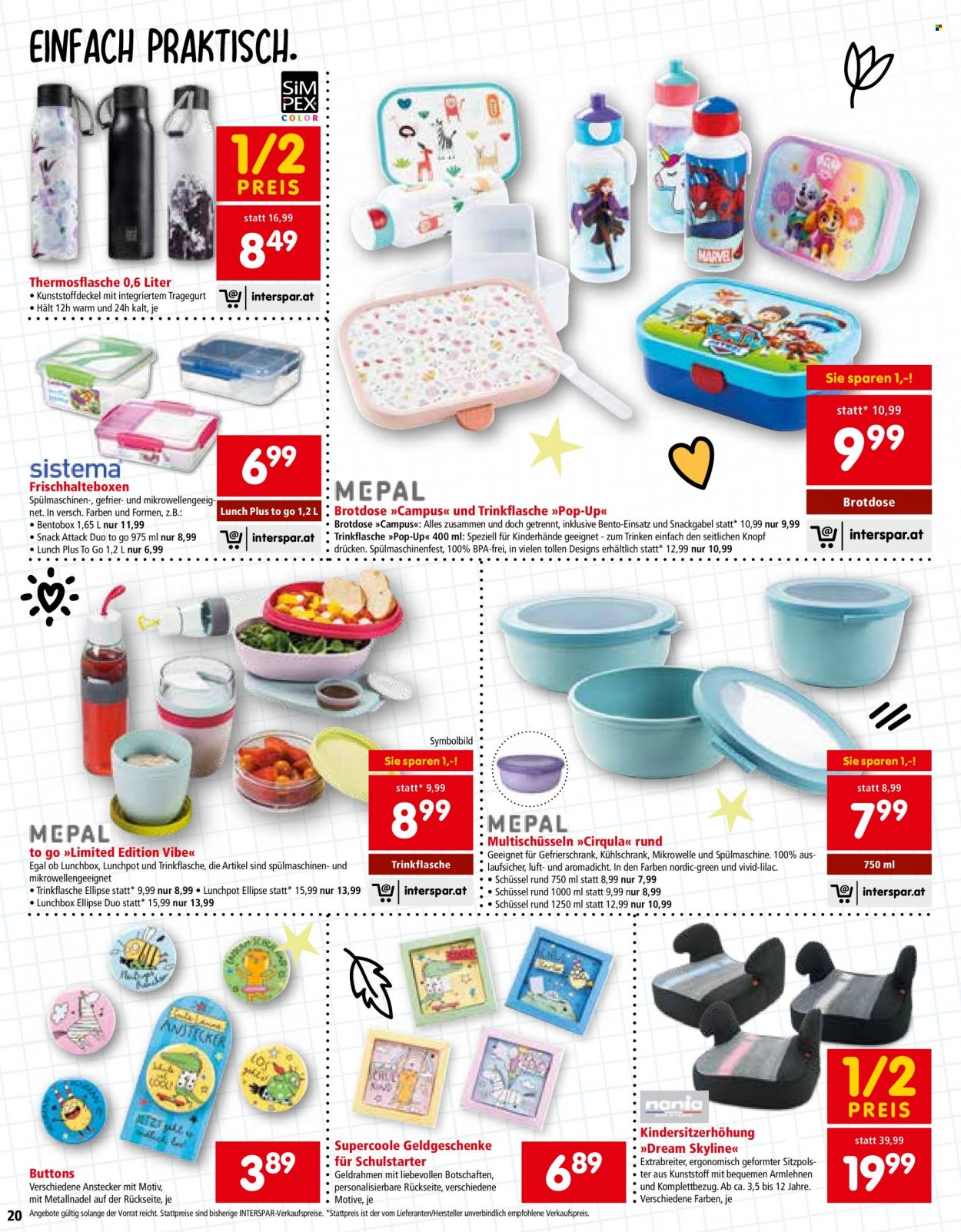 Angebote INTERSPAR - 29.6.2023 - 20.9.2023. Seite 20
