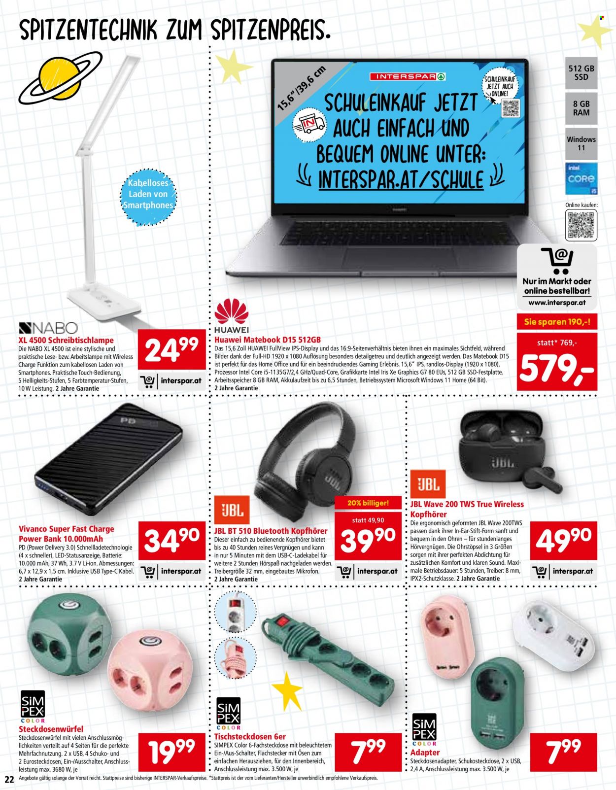 Angebote INTERSPAR - 29.6.2023 - 20.9.2023. Seite 22
