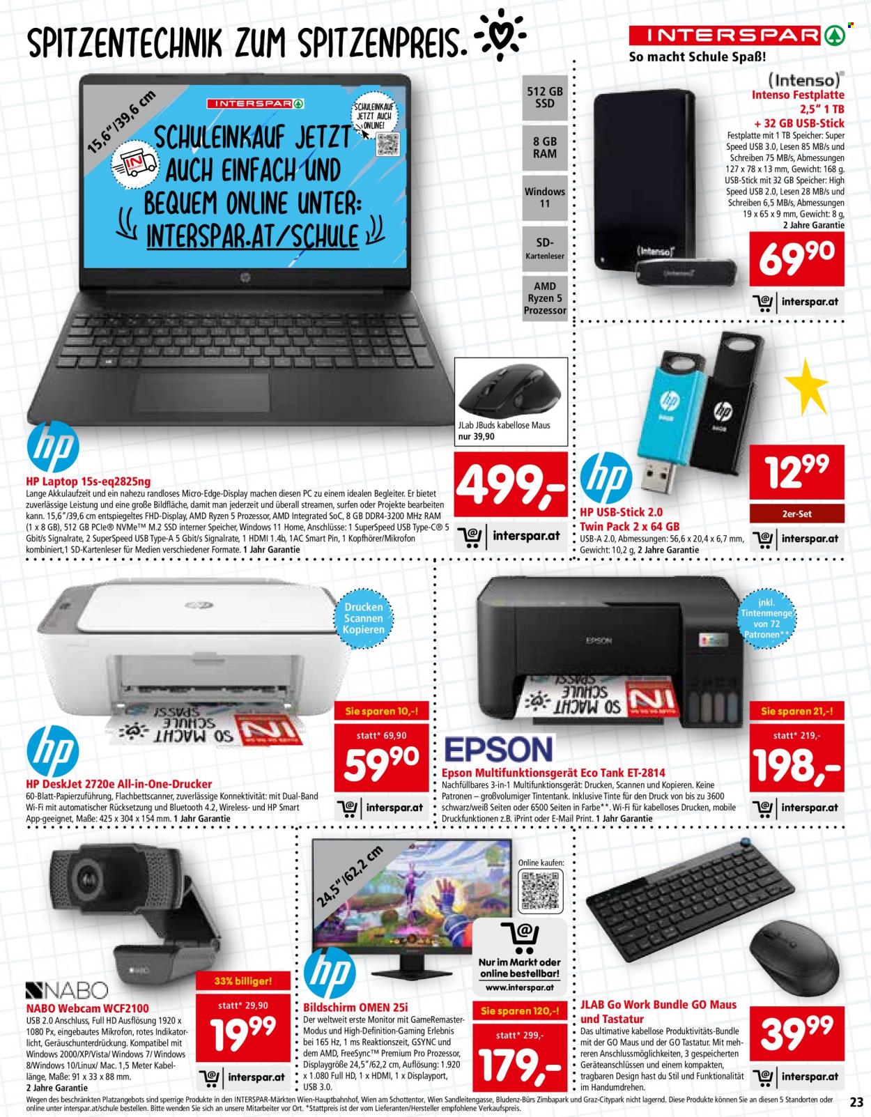 Angebote INTERSPAR - 29.6.2023 - 20.9.2023. Seite 23