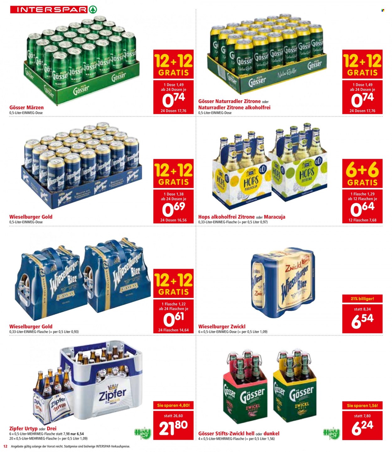 Angebote INTERSPAR - 6.7.2023 - 19.7.2023. Seite 12