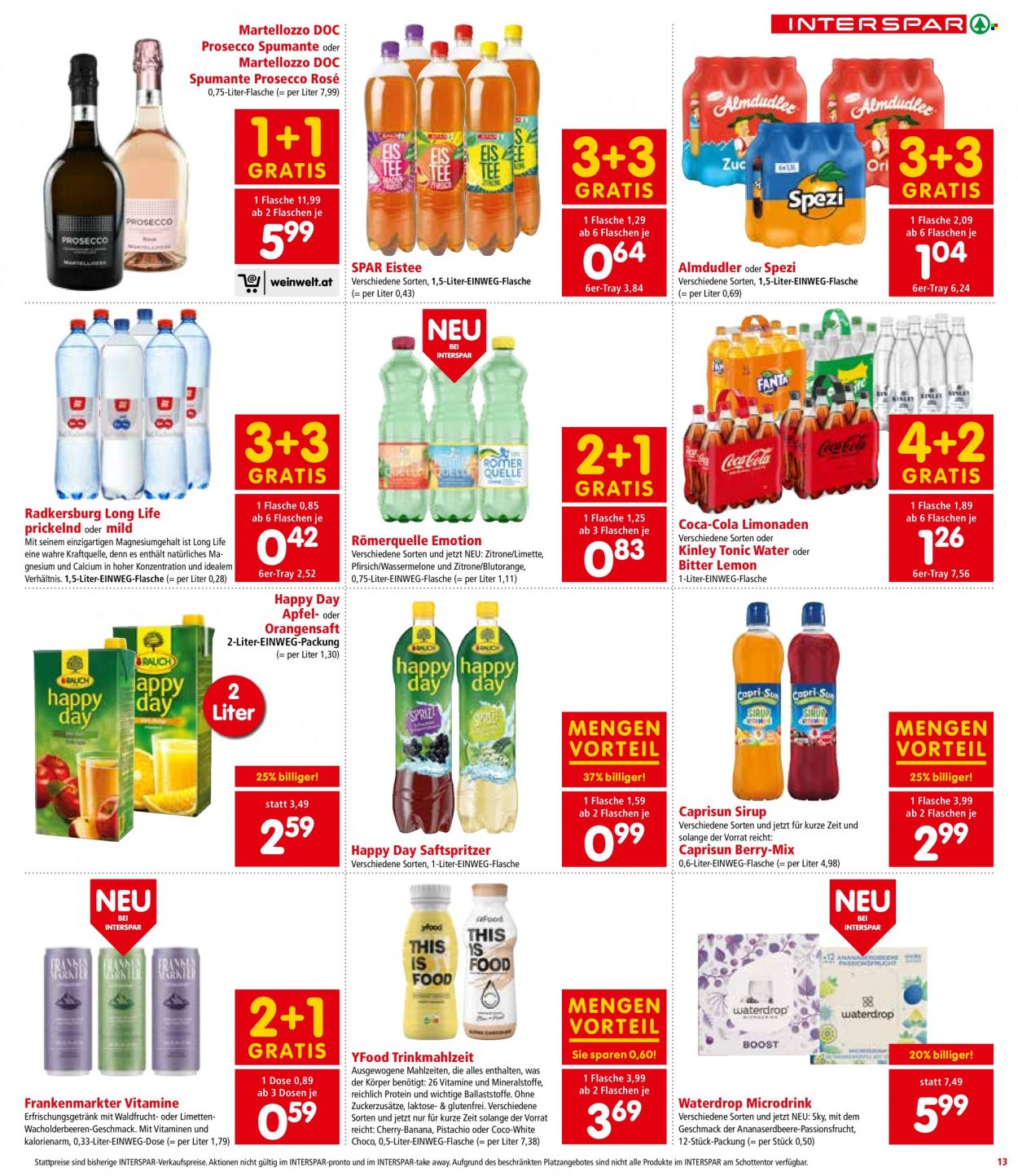 Angebote INTERSPAR - 6.7.2023 - 19.7.2023. Seite 13
