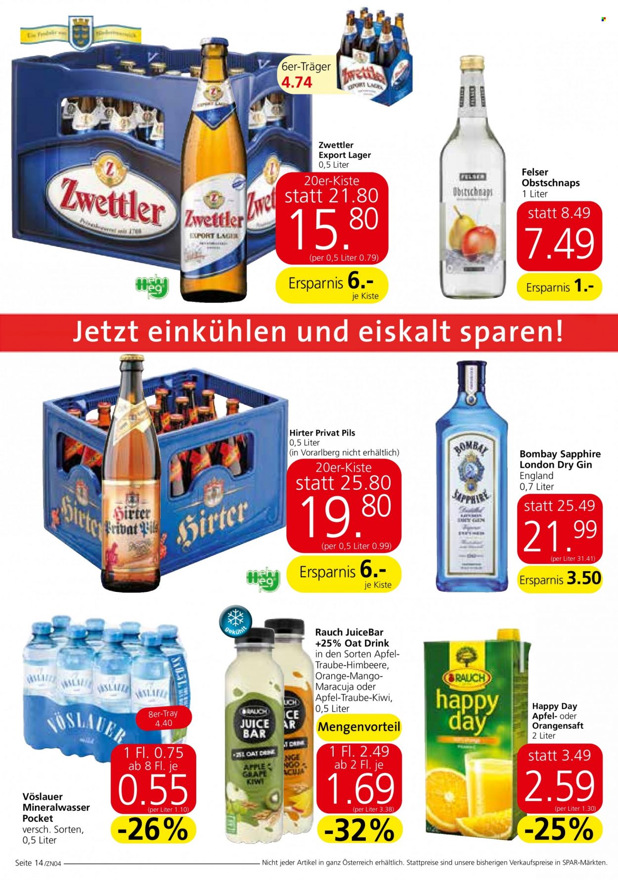 Angebote INTERSPAR - 6.7.2023 - 19.7.2023. Seite 14