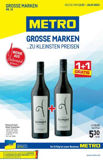 Angebote Metro - 13.7.2023 - 26.7.2023.