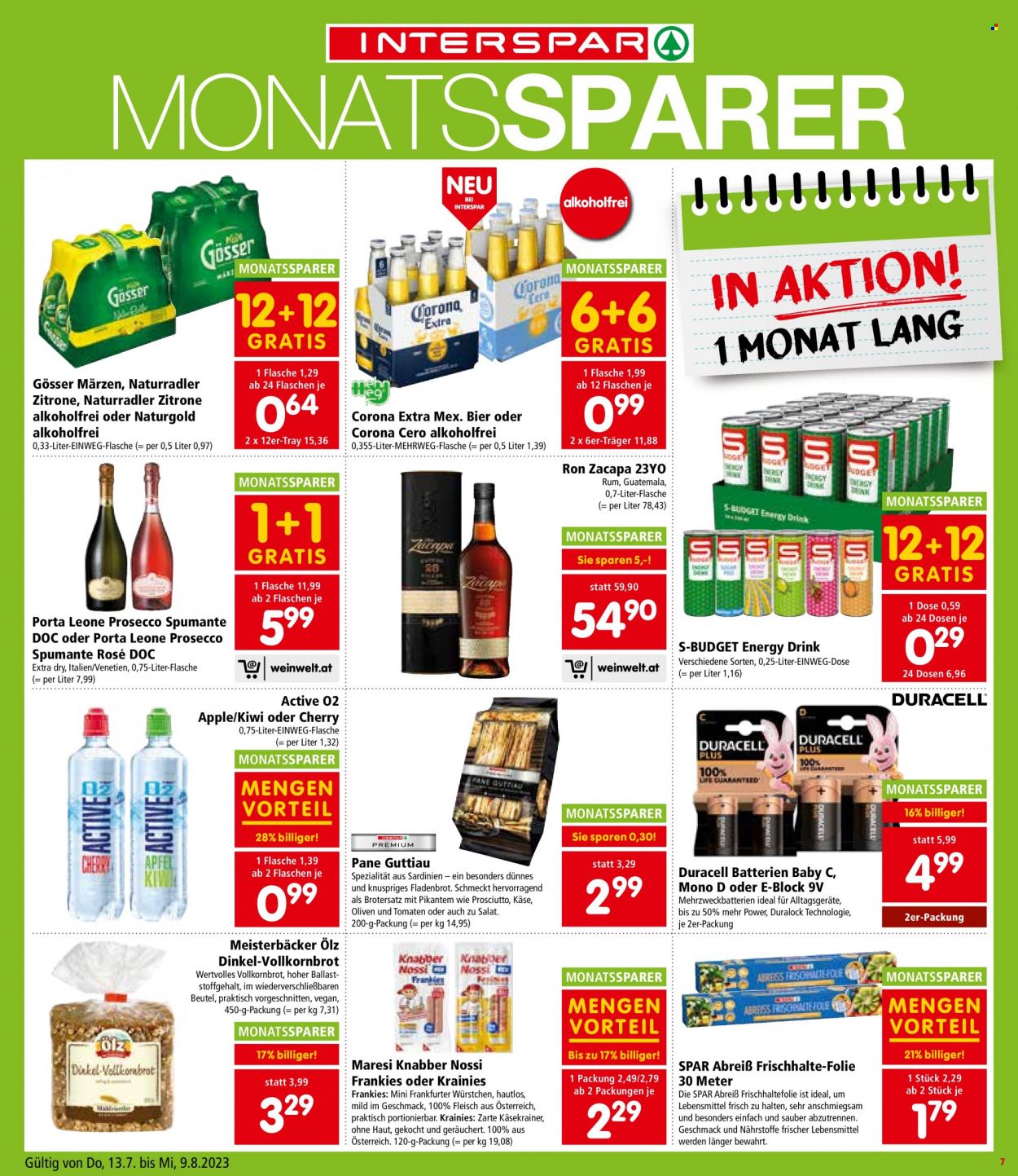 Angebote INTERSPAR - 13.7.2023 - 19.7.2023. Seite 7