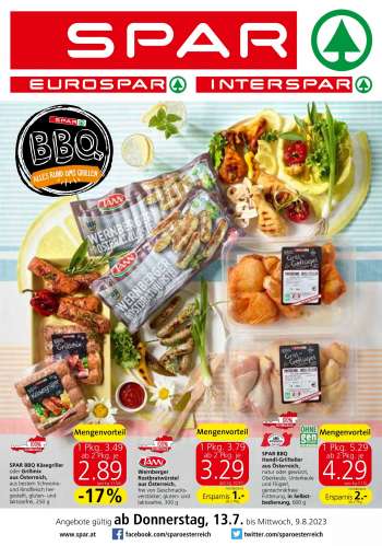 Angebote SPAR - 13.7.2023 - 9.8.2023.