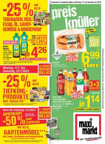 Angebote Maximarkt - 17.7.2023 - 22.7.2023.