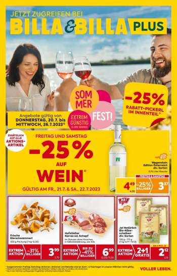 Angebote Billa - 20.7.2023 - 26.7.2023.